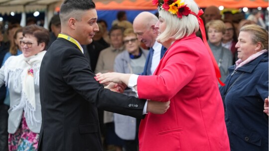 W deszczu dziękowali za plony