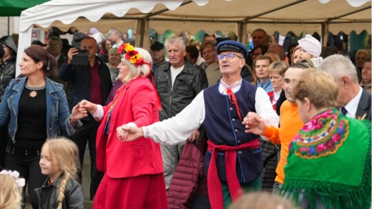 W deszczu dziękowali za plony