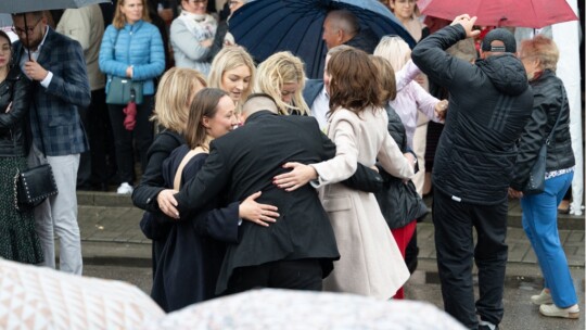 W deszczu dziękowali za plony