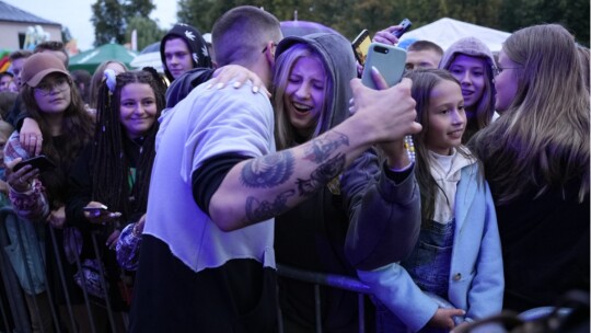 W deszczu dziękowali za plony