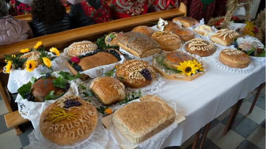 W deszczu dziękowali za plony