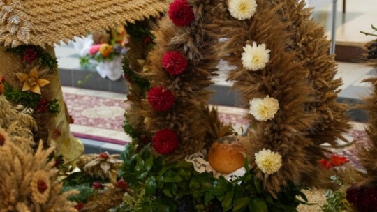 W deszczu dziękowali za plony