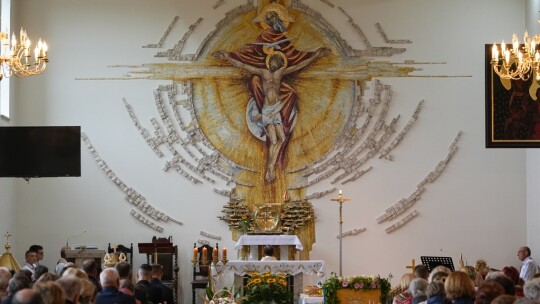 W deszczu dziękowali za plony