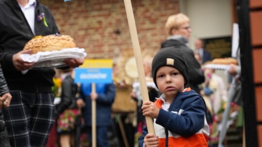 W deszczu dziękowali za plony