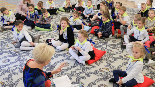 Pierwsza Dama czytała przedszkolakom z Garwolina