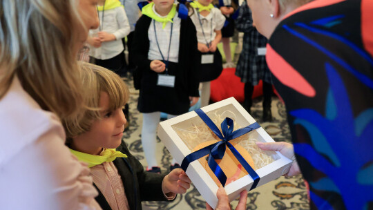 Pierwsza Dama czytała przedszkolakom z Garwolina