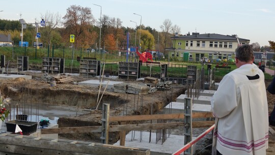 Kamień węgielny pod terenowy oddział krwiodawstwa wmurowany