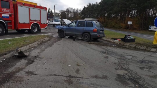 Wypadek w Wildze. Droga zablokowana