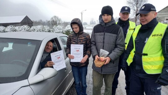 Uczniowie z Brzegów i akcja „Jabłko-cytryna”