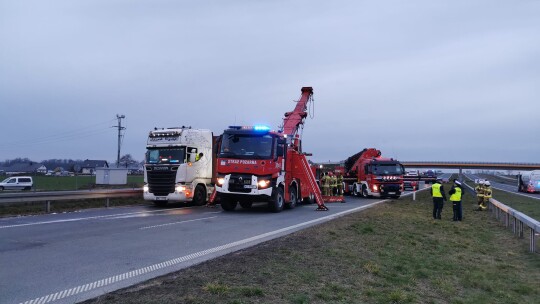 Jednostka chemiczna na S17. Naczepa w ogniu