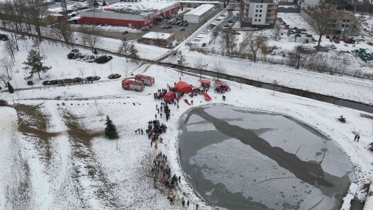 Ćwiczyli na wypadek załamania lodu