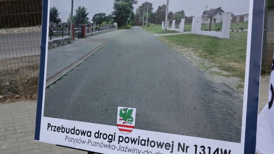 Droga powiatowa po przebudowie