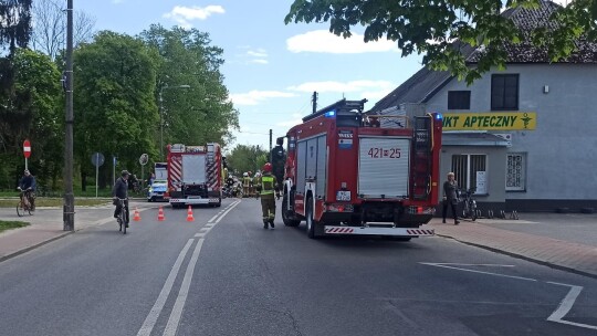 Trąbki: Wypadek z udziałem motocyklisty