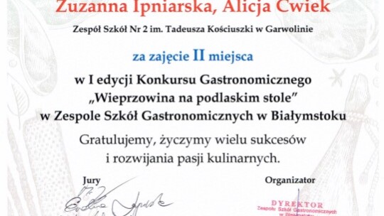 Uczennice Dwójki drugie w międzynarodowym konkursie