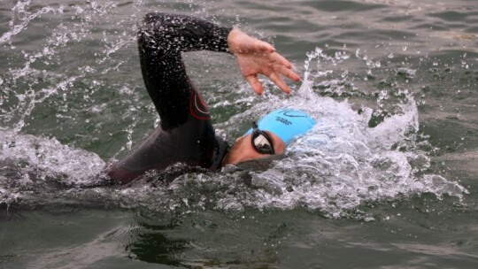 Robert Mrozek zwycięzcą X Triathlonu Garwolińskiego. Łukasz Biernacki na podium