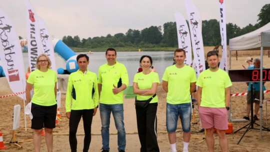 Robert Mrozek zwycięzcą X Triathlonu Garwolińskiego. Łukasz Biernacki na podium