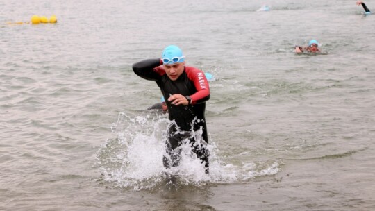 Robert Mrozek zwycięzcą X Triathlonu Garwolińskiego. Łukasz Biernacki na podium