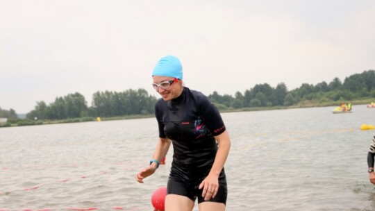 Robert Mrozek zwycięzcą X Triathlonu Garwolińskiego. Łukasz Biernacki na podium