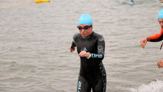 Robert Mrozek zwycięzcą X Triathlonu Garwolińskiego. Łukasz Biernacki na podium