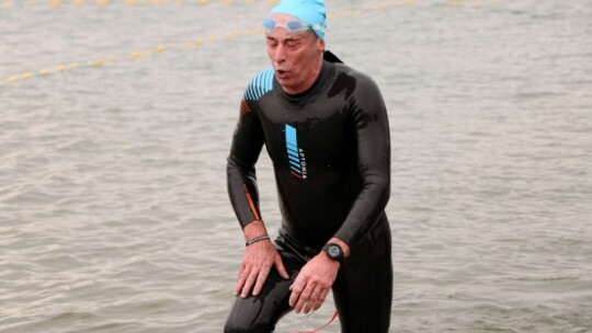 Robert Mrozek zwycięzcą X Triathlonu Garwolińskiego. Łukasz Biernacki na podium