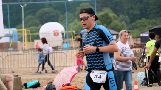 Robert Mrozek zwycięzcą X Triathlonu Garwolińskiego. Łukasz Biernacki na podium