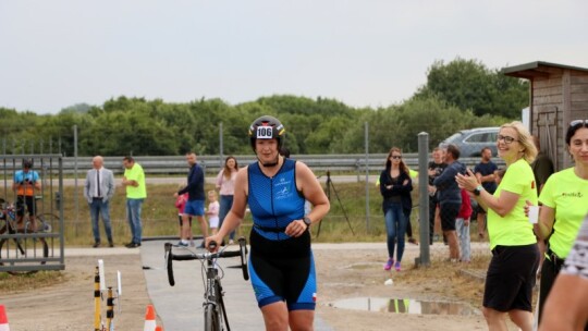 Robert Mrozek zwycięzcą X Triathlonu Garwolińskiego. Łukasz Biernacki na podium