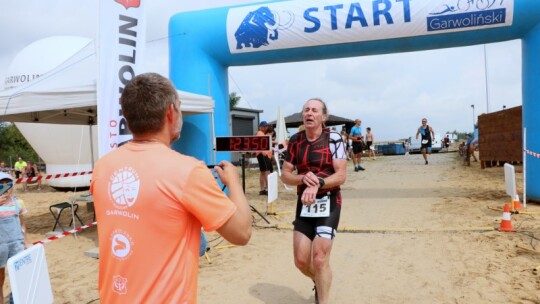 Robert Mrozek zwycięzcą X Triathlonu Garwolińskiego. Łukasz Biernacki na podium