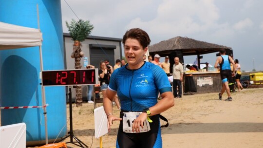 Robert Mrozek zwycięzcą X Triathlonu Garwolińskiego. Łukasz Biernacki na podium