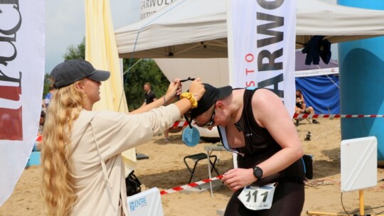 Robert Mrozek zwycięzcą X Triathlonu Garwolińskiego. Łukasz Biernacki na podium