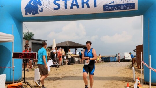 Robert Mrozek zwycięzcą X Triathlonu Garwolińskiego. Łukasz Biernacki na podium