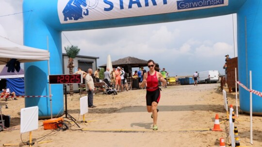 Robert Mrozek zwycięzcą X Triathlonu Garwolińskiego. Łukasz Biernacki na podium