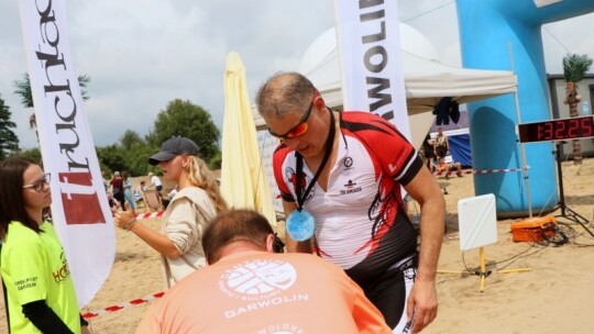 Robert Mrozek zwycięzcą X Triathlonu Garwolińskiego. Łukasz Biernacki na podium