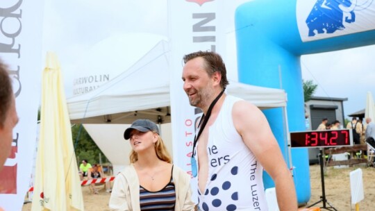 Robert Mrozek zwycięzcą X Triathlonu Garwolińskiego. Łukasz Biernacki na podium