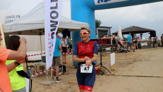 Robert Mrozek zwycięzcą X Triathlonu Garwolińskiego. Łukasz Biernacki na podium