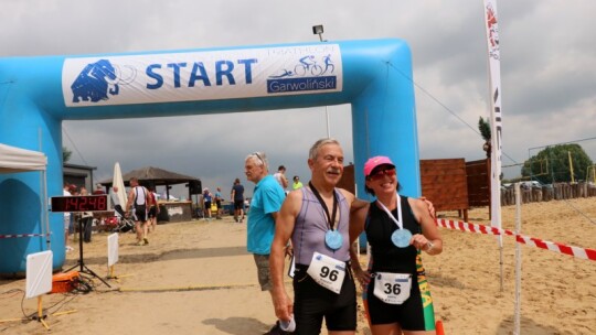 Robert Mrozek zwycięzcą X Triathlonu Garwolińskiego. Łukasz Biernacki na podium