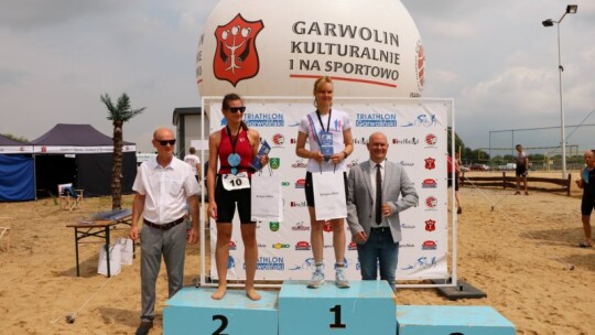 Robert Mrozek zwycięzcą X Triathlonu Garwolińskiego. Łukasz Biernacki na podium