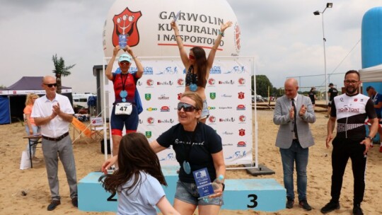 Robert Mrozek zwycięzcą X Triathlonu Garwolińskiego. Łukasz Biernacki na podium