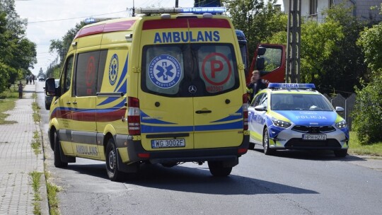 Wypadek z udziałem skutera w Uninie