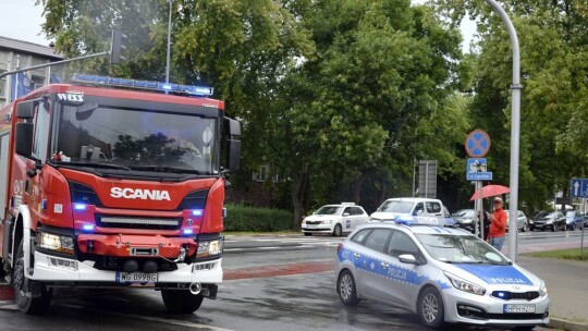 Dwie kolizje na tym samym skrzyżowaniu