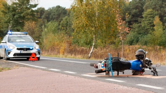 Zderzenie skutera z ciężarówką