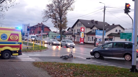 Potrącenie rowerzysty. Na pomoc ruszył policjant