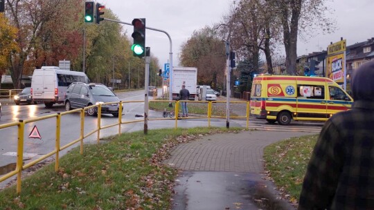 Potrącenie rowerzysty. Na pomoc ruszył policjant