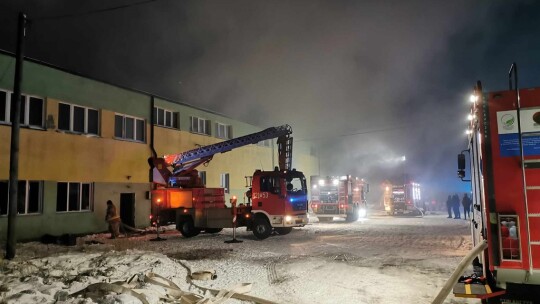 Pożar hali z tekstyliami [aktualizacja]