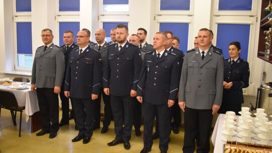 Wigilijne spotkanie policjantów