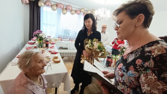 100. urodziny mieszkanki Łaskarzewa