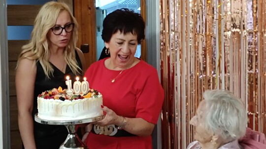 100. urodziny mieszkanki Łaskarzewa