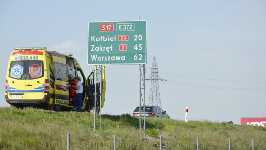 Wypadek na obwodnicy Garwolina. Ogromne korki na S17 Wypadek na obwodnicy Garwolina. Ogromne korki na S17
