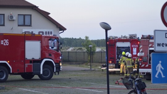 Pożar w serwisie elektroniki