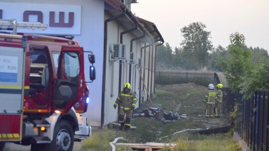 Pożar w serwisie elektroniki