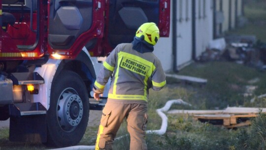 Pożar w serwisie elektroniki